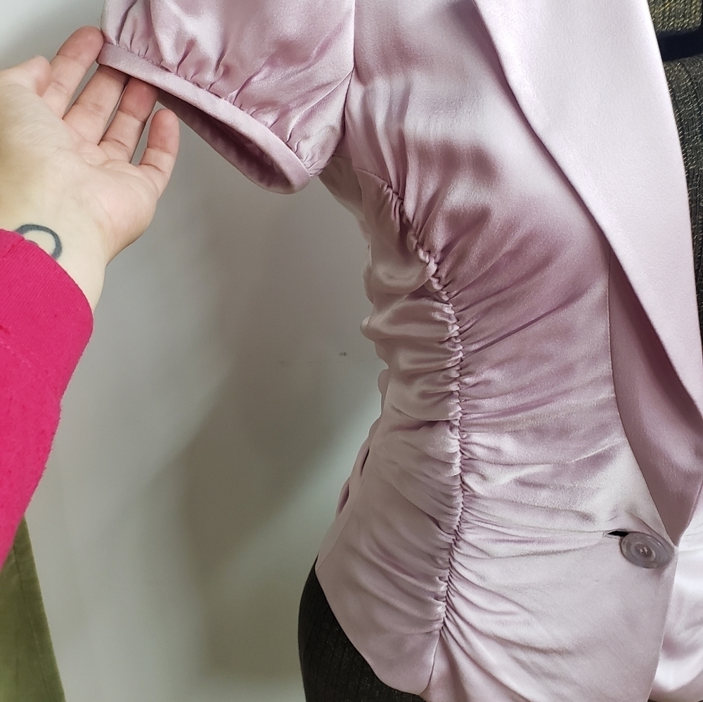 Luca Luca Ruched Short Sleeve Jacket - Picture 7 of 12